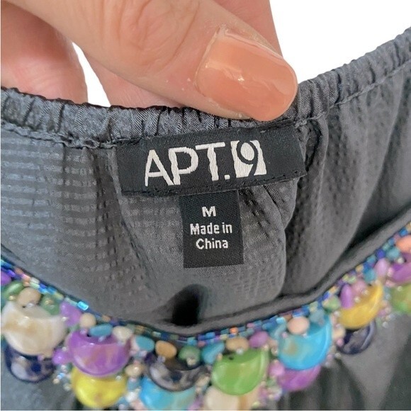 Apt 9 Shimmer Embellished Blouse - Picture 3 of 6